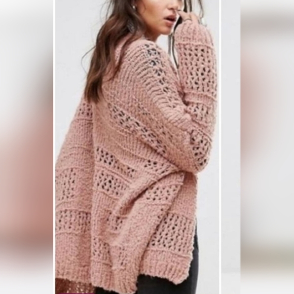 BUCKETLIST Mauve Open Knit Cardigan - Picture 2 of 9